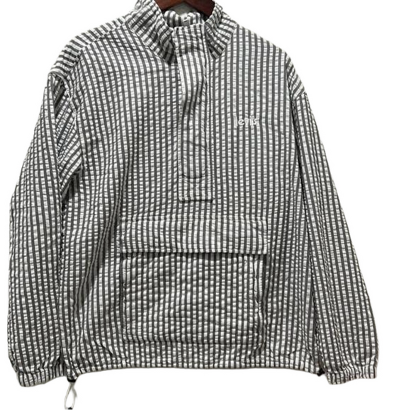 Levi’s men's octavia lightweight anorak striped hoodies size M GUC… - Picture 4 of 14